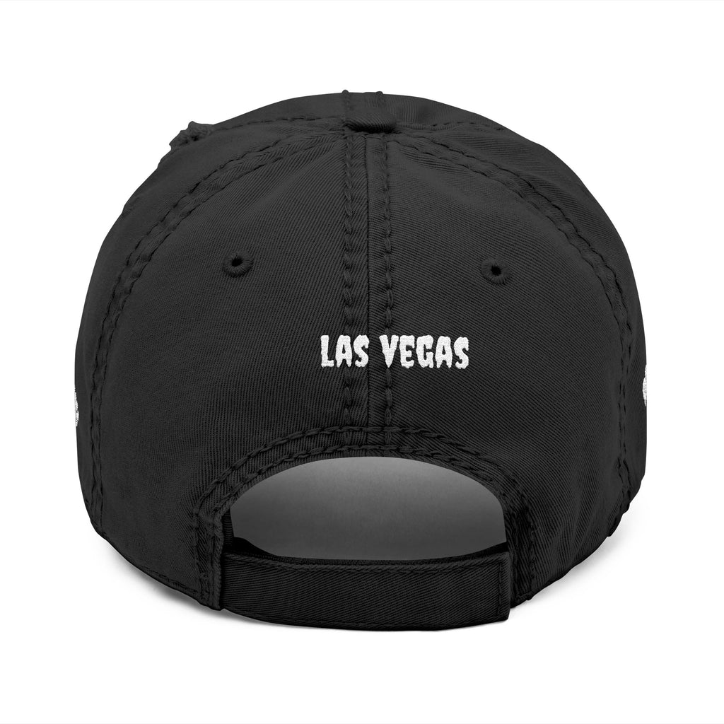 Las Vegas Distressed Dad Hat — Embroidered Vintage Baseball Cap