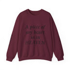 Crewneck Sweatshirt — “A Piece of My Heart is in Heaven / My Brother’s Keeper” Memorial Design