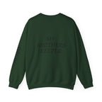 Crewneck Sweatshirt — “A Piece of My Heart is in Heaven / My Brother’s Keeper” Memorial Design