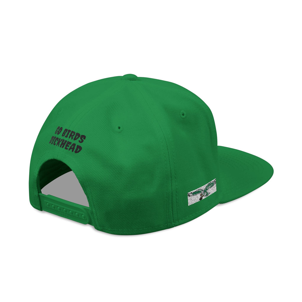 Embroidered Snapback Hat — Philadelphia Eagles Green Logo Cap