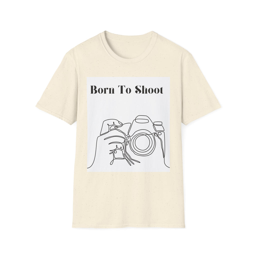 T-Shirt — "Born To Shoot" Camera Photography Tee