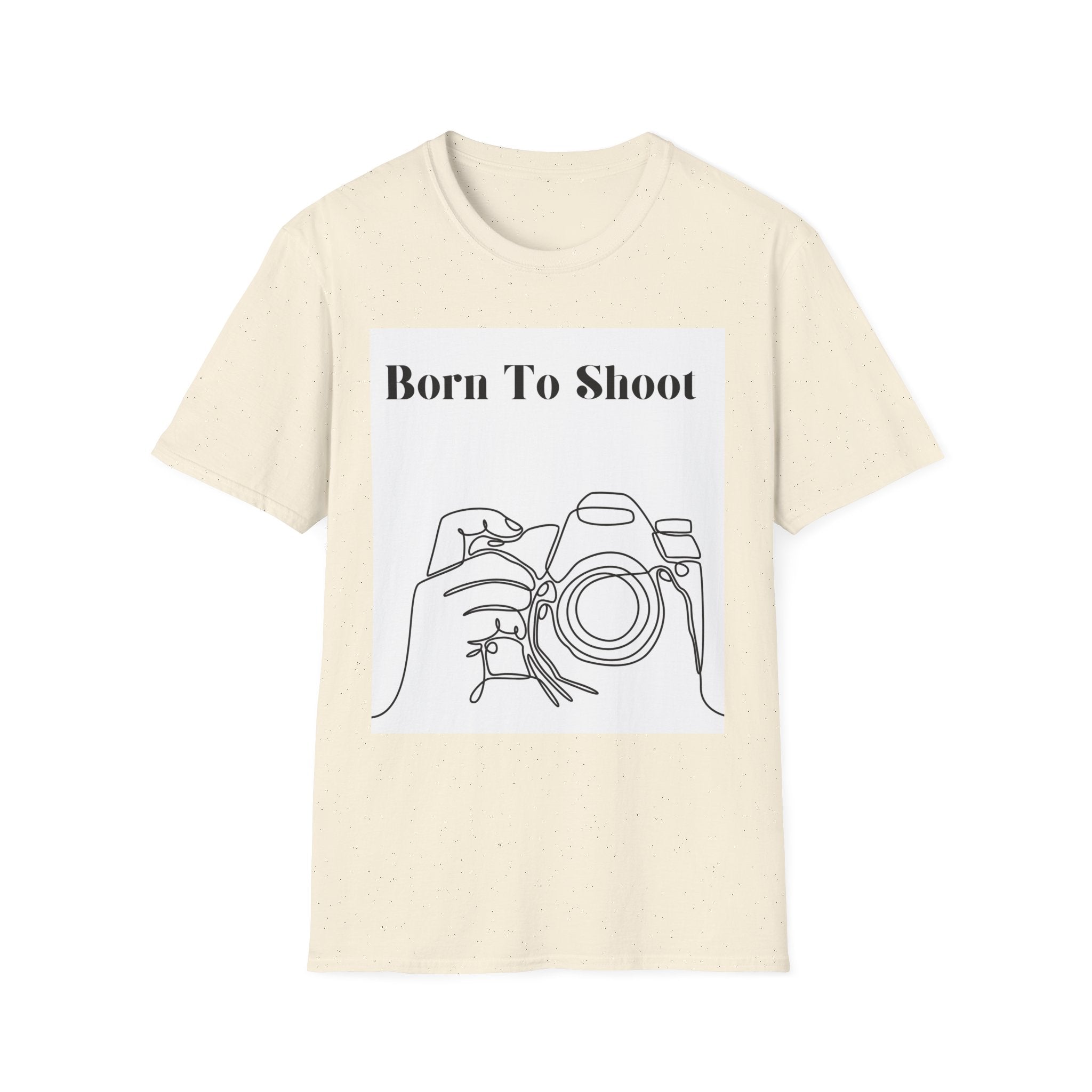 T-Shirt — "Born To Shoot" Camera Photography Tee