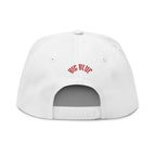 Embroidered Flat Bill Cap — NY Giants Patch Logo Snapback