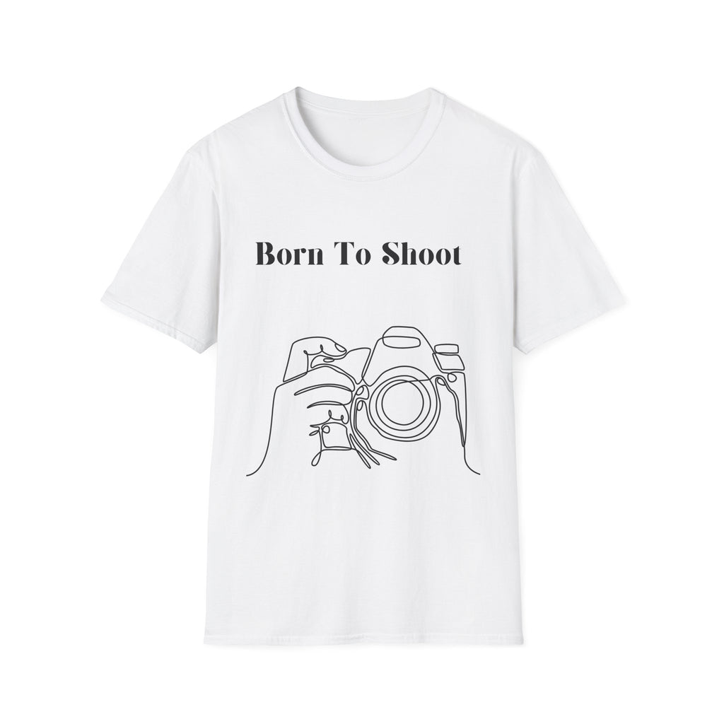 T-Shirt — "Born To Shoot" Camera Photography Tee