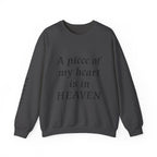 Crewneck Sweatshirt — “A Piece of My Heart is in Heaven / My Brother’s Keeper” Memorial Design