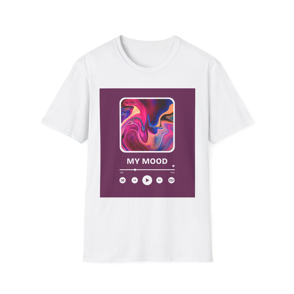 My Mood Music Player T-Shirt — Abstract Vibe Graphic Tee