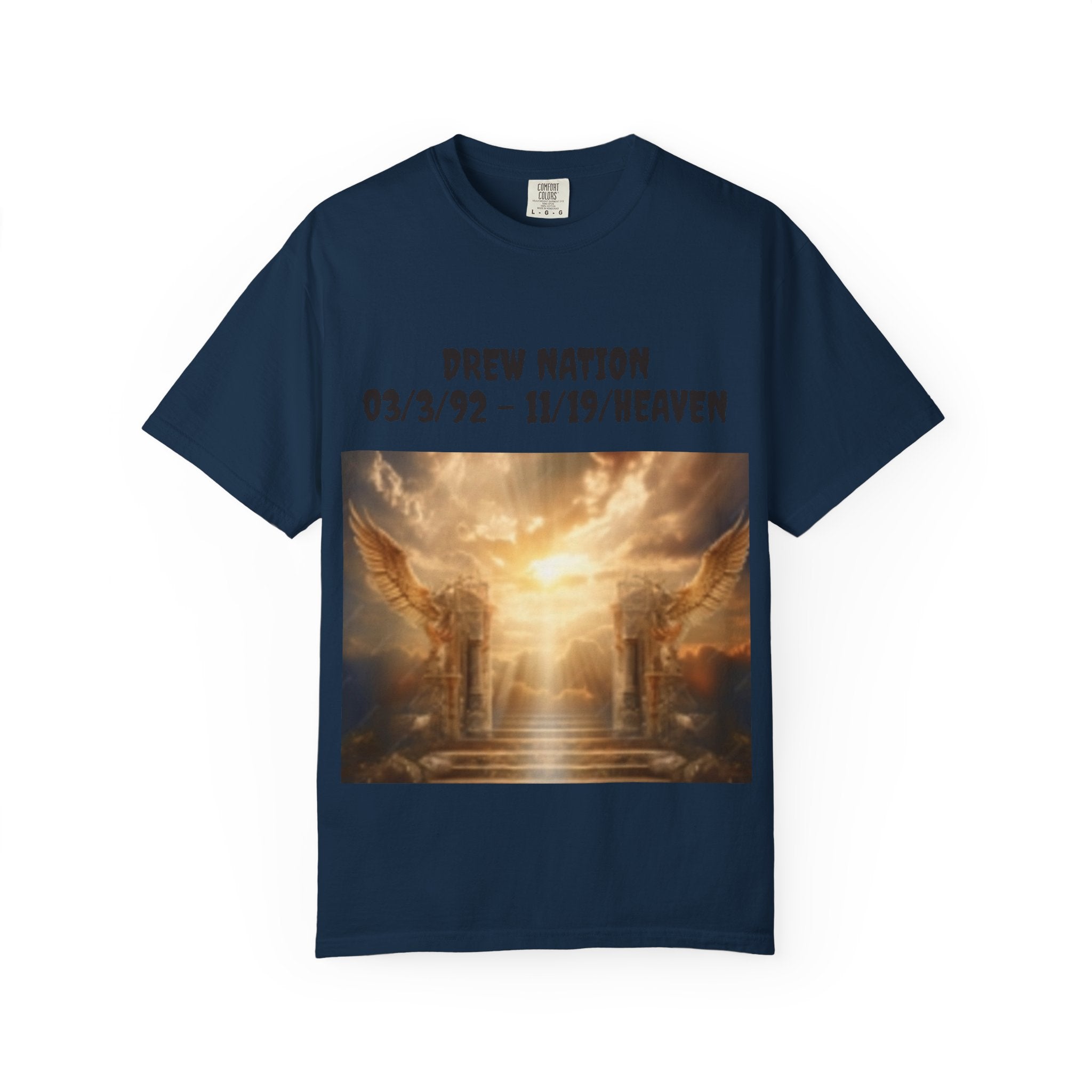 Memorial Heaven T‑Shirt — Drew Nation Tribute Graphic Tee