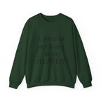 Crewneck Sweatshirt — “A Piece of My Heart is in Heaven / My Brother’s Keeper” Memorial Design