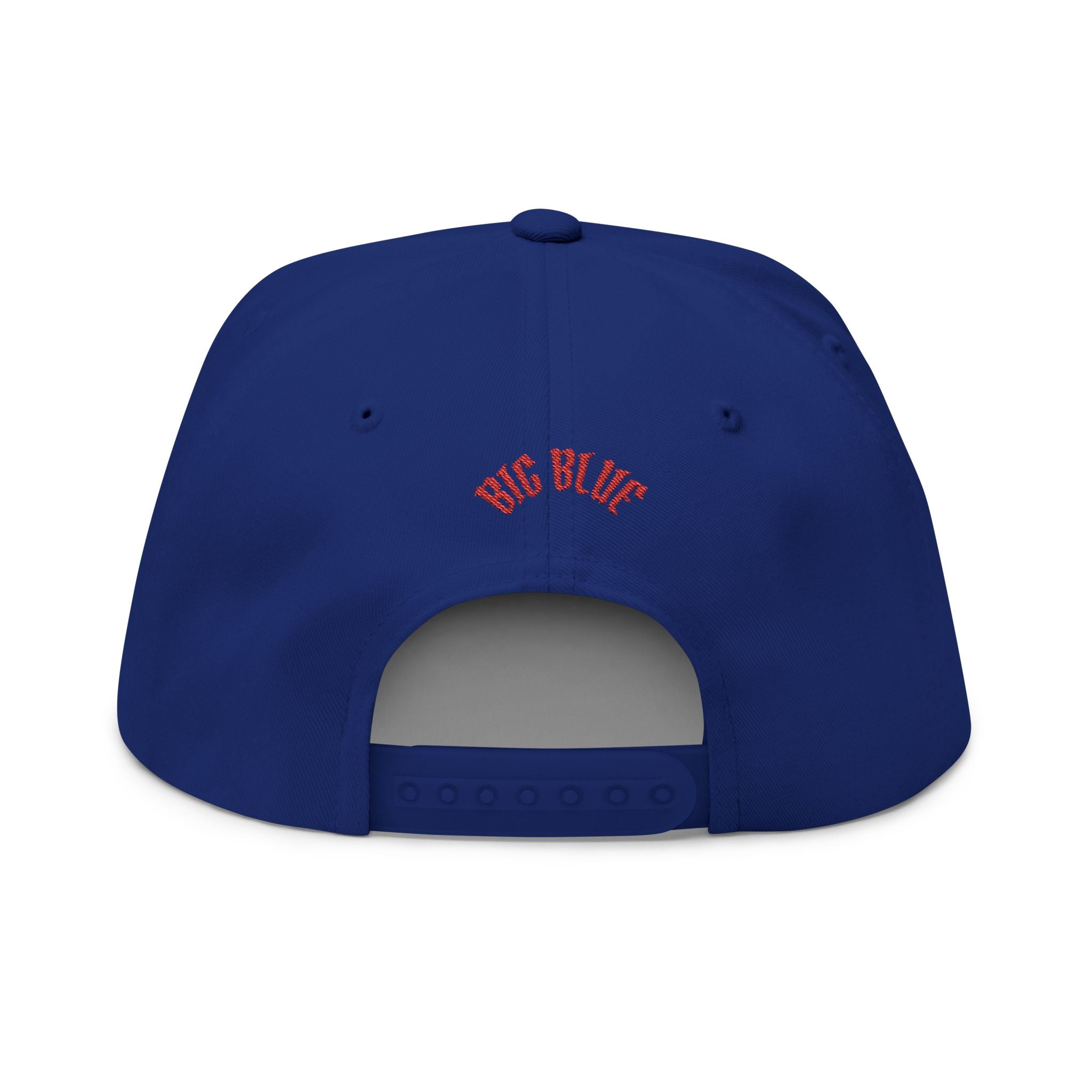 Embroidered Flat Bill Cap — NY Giants Patch Logo Snapback