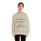 Crewneck Sweatshirt — “A Piece of My Heart is in Heaven / My Brother’s Keeper” Memorial Design