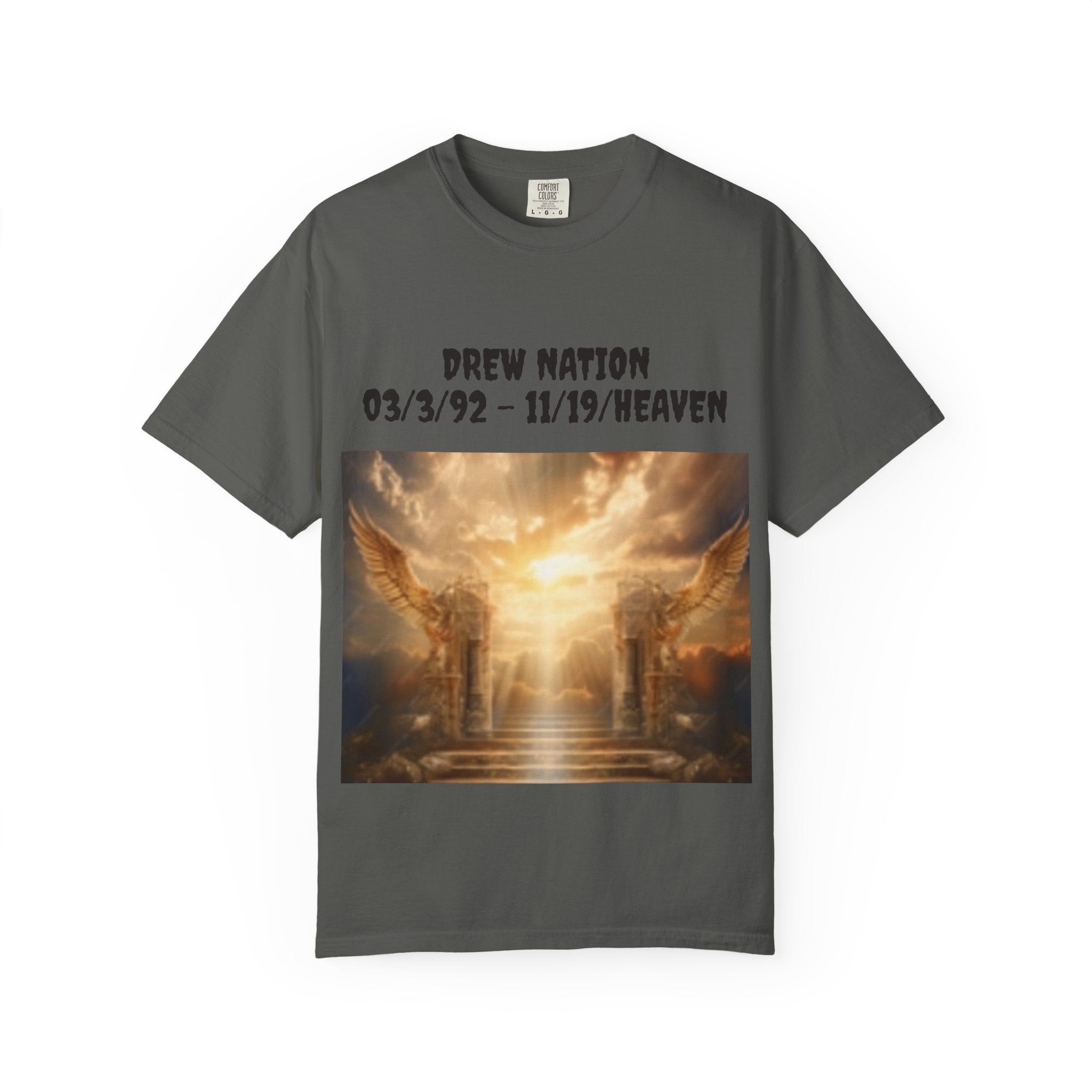 Memorial Heaven T‑Shirt — Drew Nation Tribute Graphic Tee