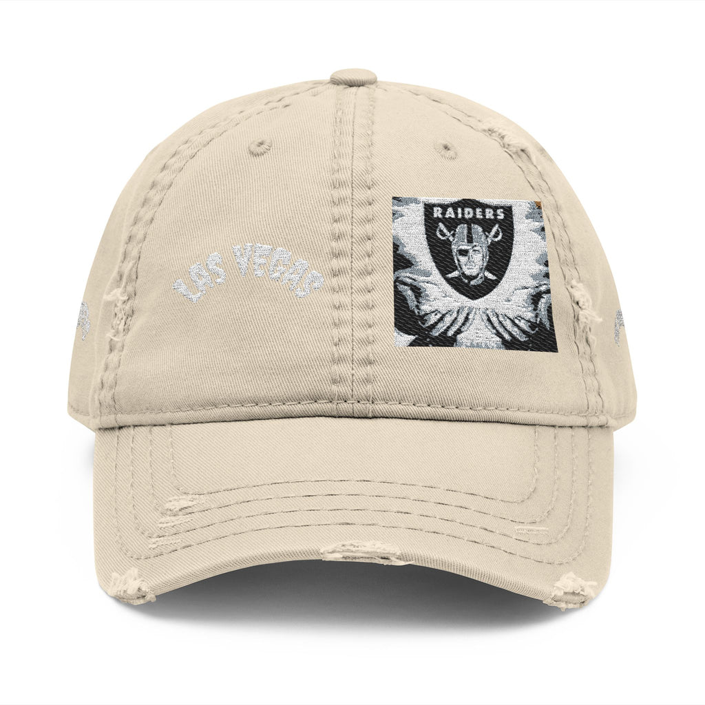 Las Vegas Distressed Dad Hat — Embroidered Vintage Baseball Cap