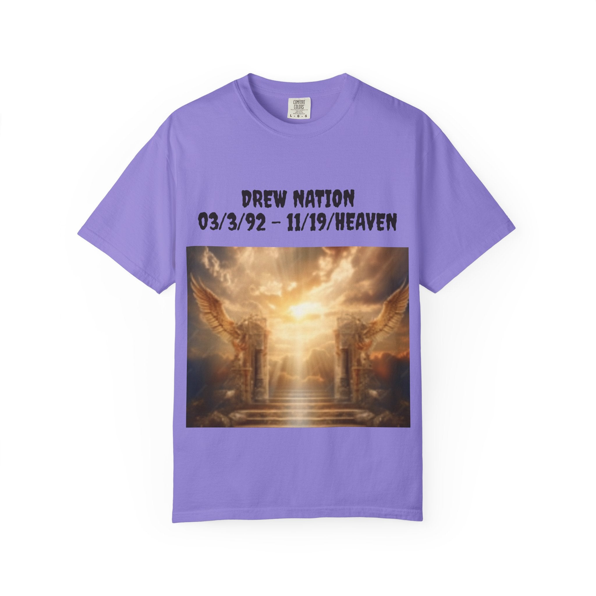 Memorial Heaven T‑Shirt — Drew Nation Tribute Graphic Tee