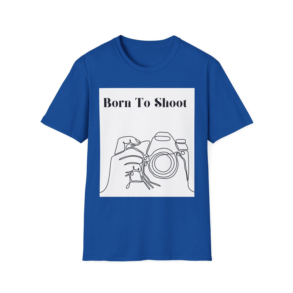 T-Shirt — "Born To Shoot" Camera Photography Tee
