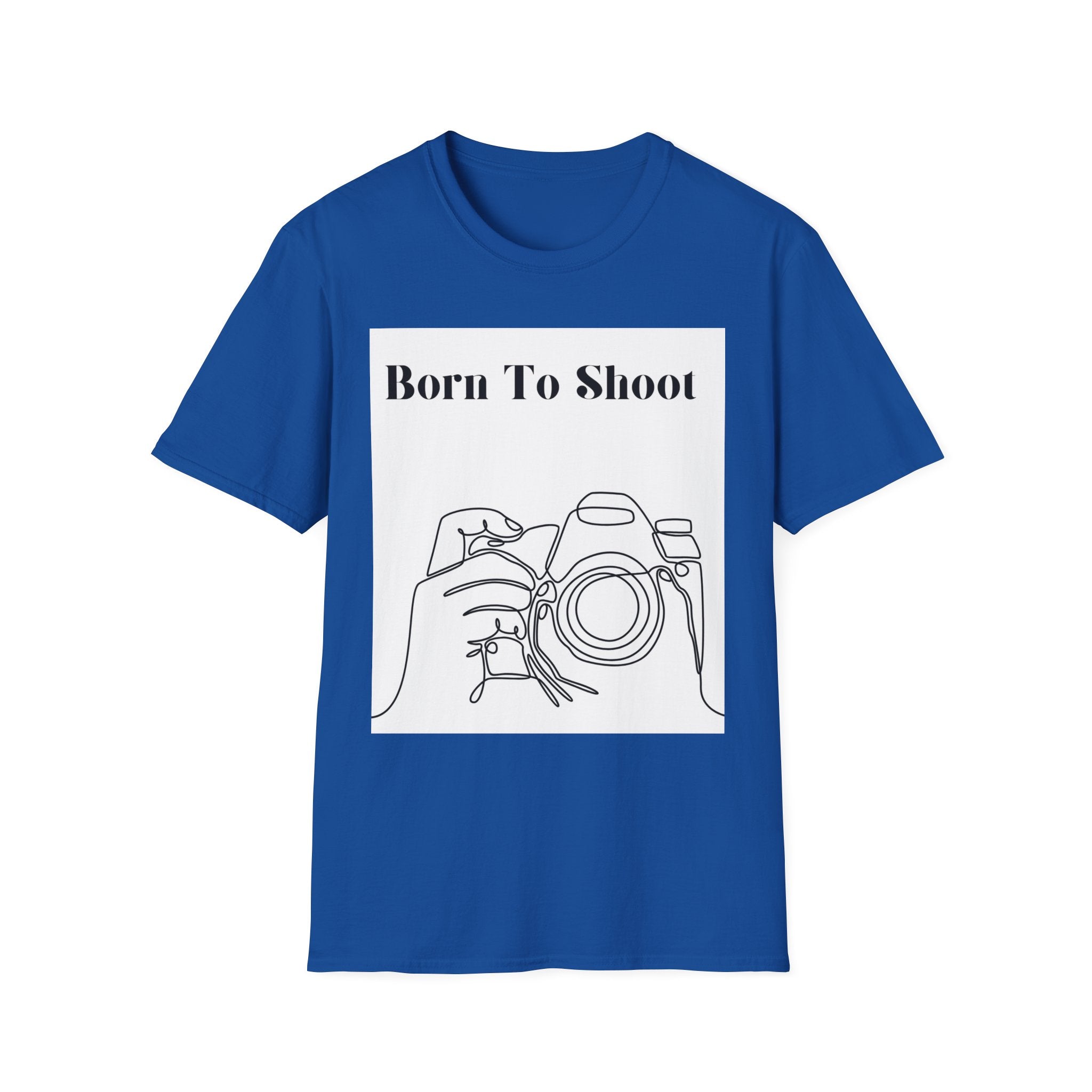 T-Shirt — "Born To Shoot" Camera Photography Tee