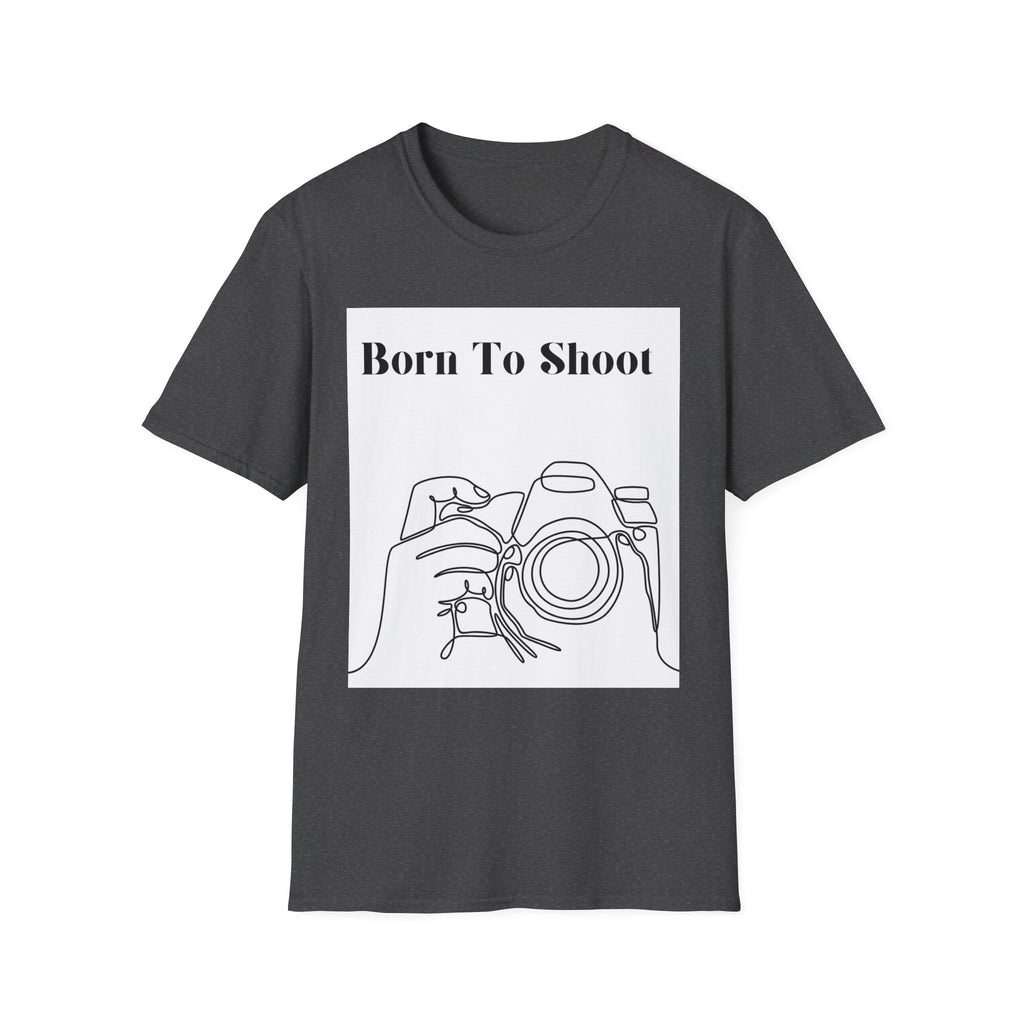 T-Shirt — "Born To Shoot" Camera Photography Tee