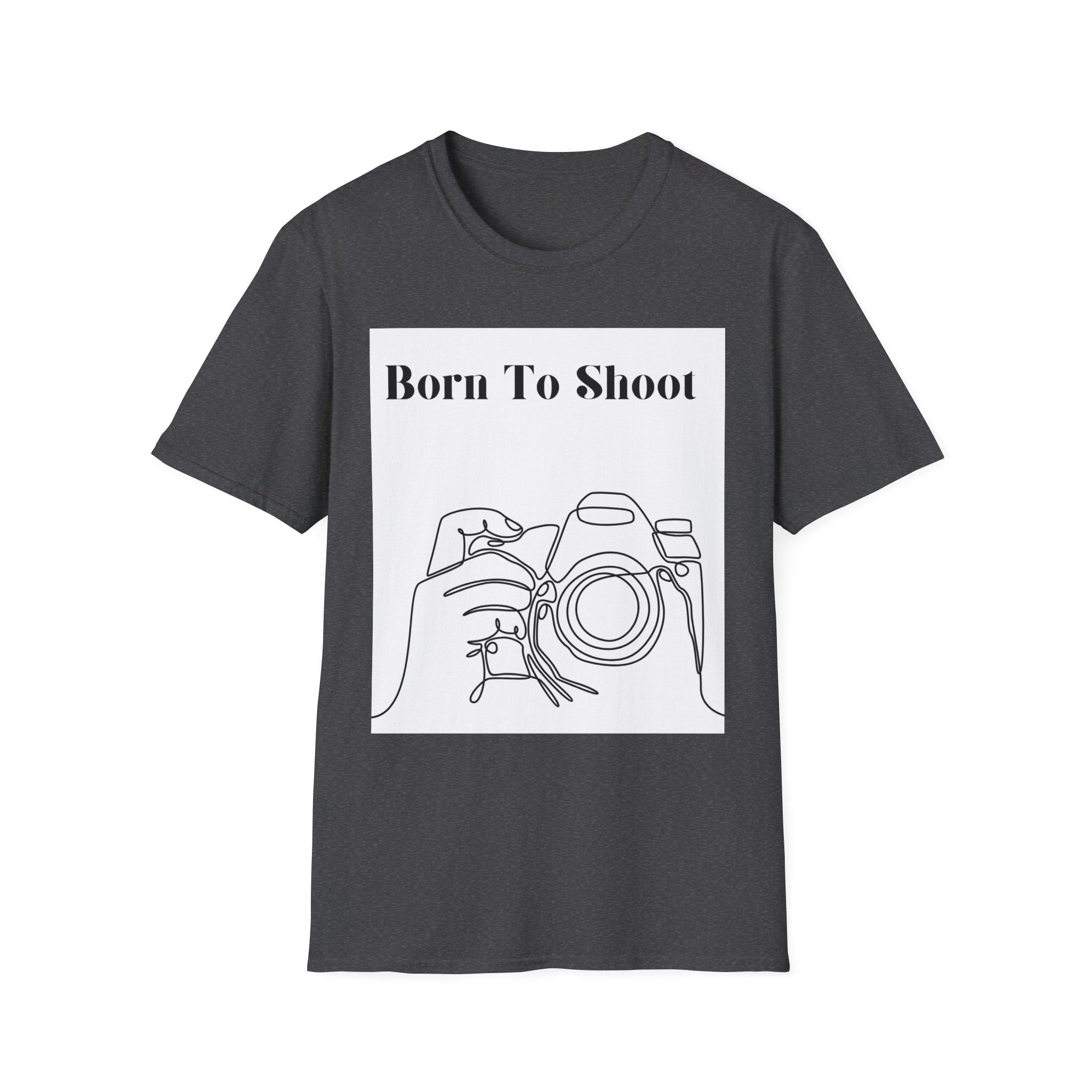 T-Shirt — "Born To Shoot" Camera Photography Tee