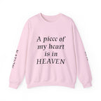 Crewneck Sweatshirt — “A Piece of My Heart is in Heaven / My Brother’s Keeper” Memorial Design