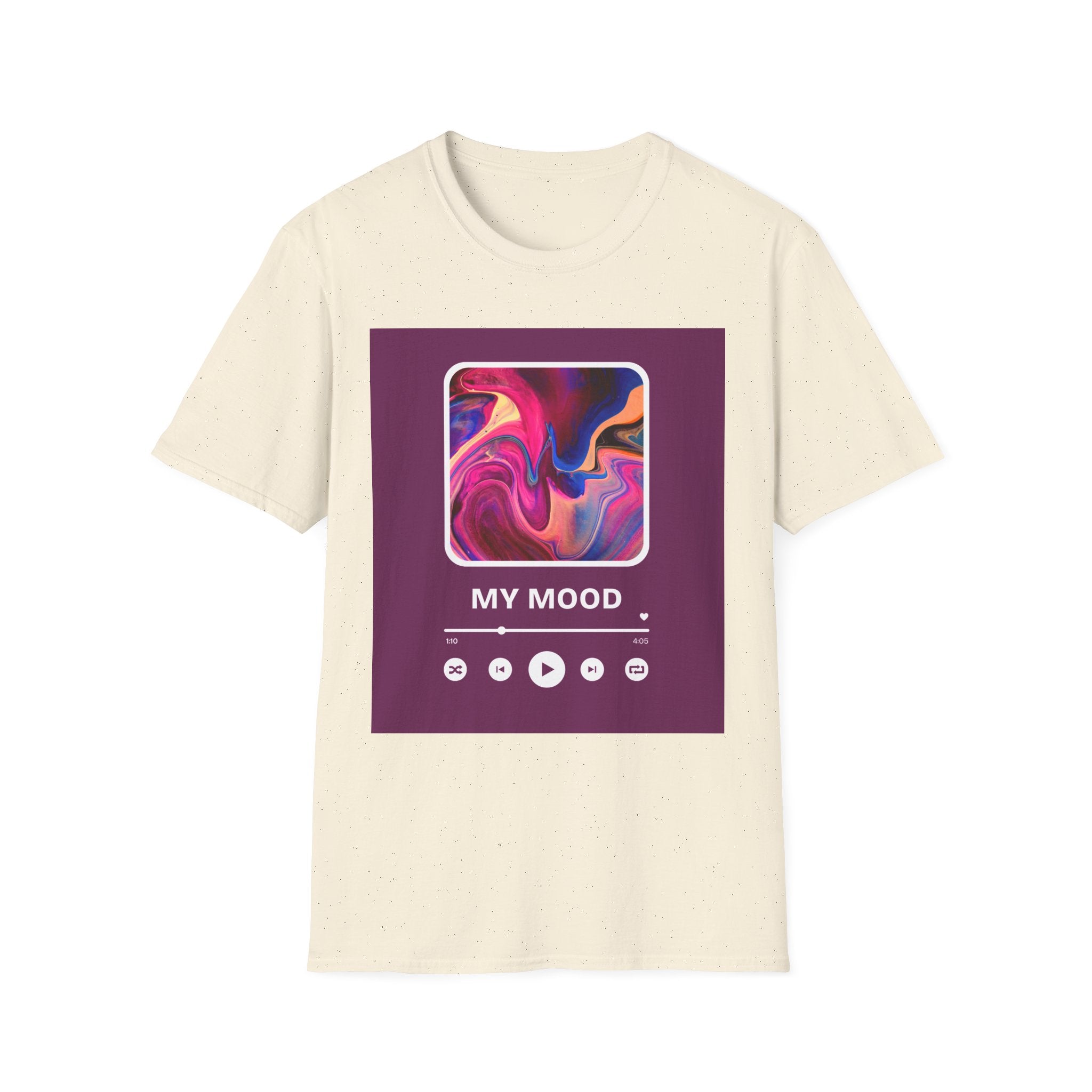 My Mood Music Player T-Shirt — Abstract Vibe Graphic Tee