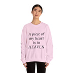 Crewneck Sweatshirt — “A Piece of My Heart is in Heaven / My Brother’s Keeper” Memorial Design