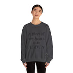 Crewneck Sweatshirt — “A Piece of My Heart is in Heaven / My Brother’s Keeper” Memorial Design