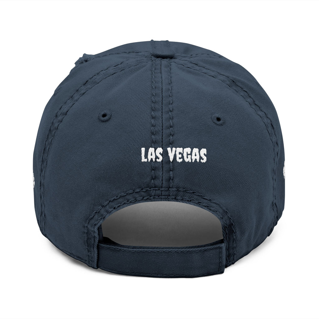 Las Vegas Distressed Dad Hat — Embroidered Vintage Baseball Cap