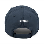 Las Vegas Distressed Dad Hat — Embroidered Vintage Baseball Cap