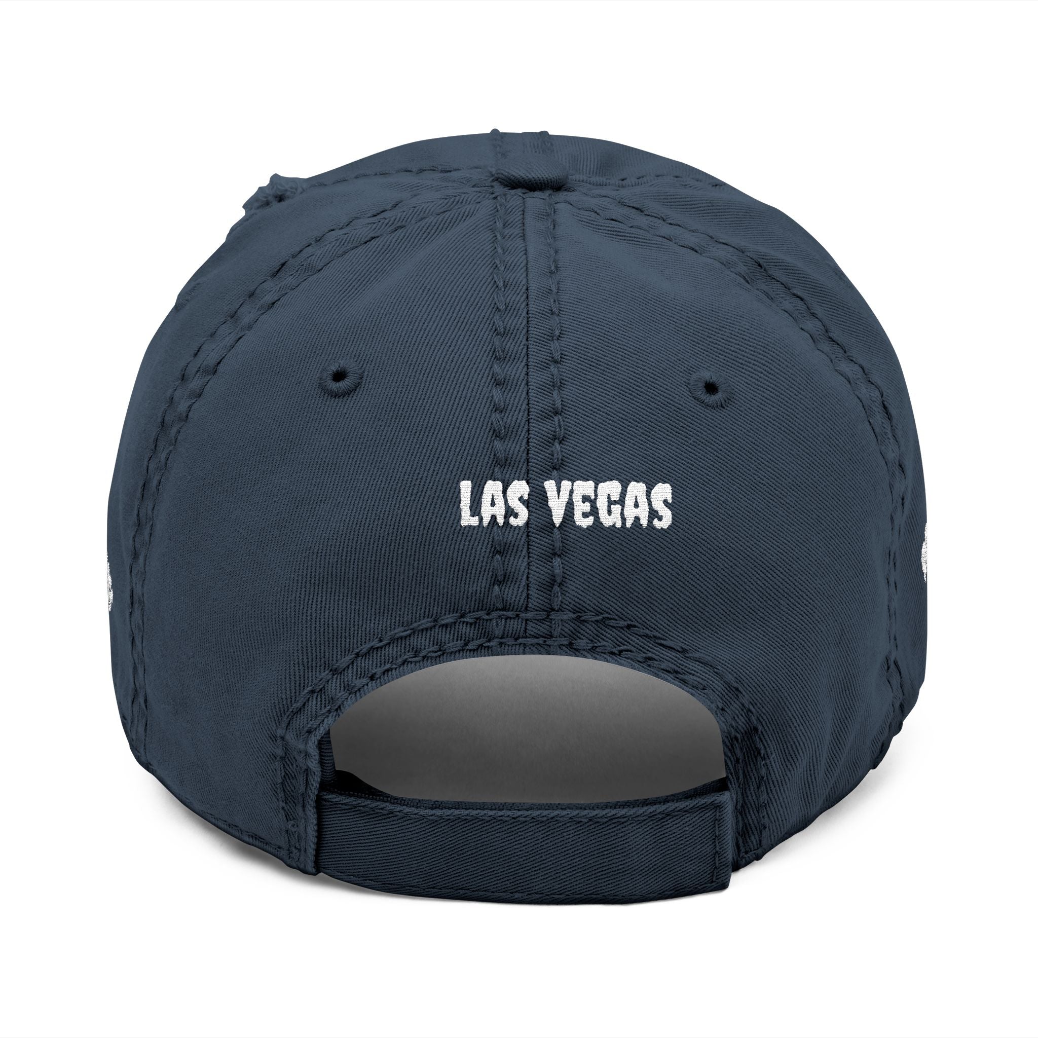 Las Vegas Distressed Dad Hat — Embroidered Vintage Baseball Cap