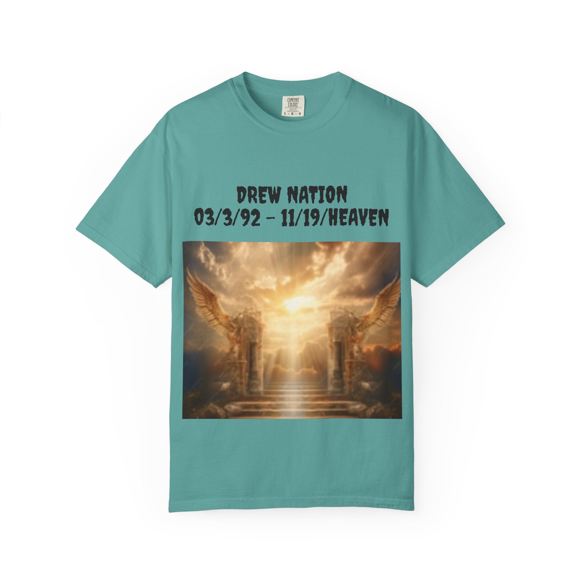 Memorial Heaven T‑Shirt — Drew Nation Tribute Graphic Tee