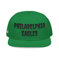 Embroidered Snapback Hat — Philadelphia Eagles Green Logo Cap