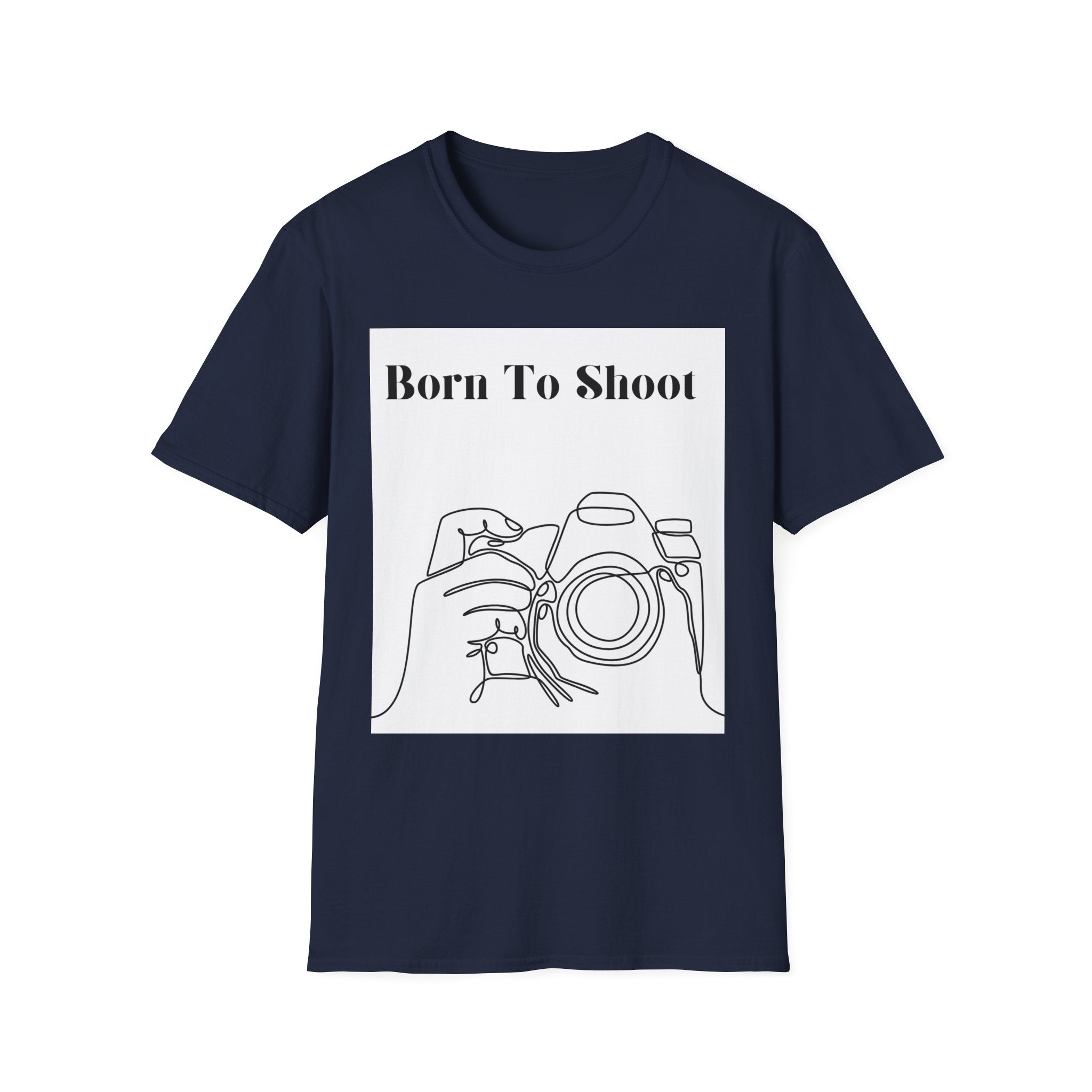 T-Shirt — "Born To Shoot" Camera Photography Tee
