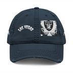 Las Vegas Distressed Dad Hat — Embroidered Vintage Baseball Cap