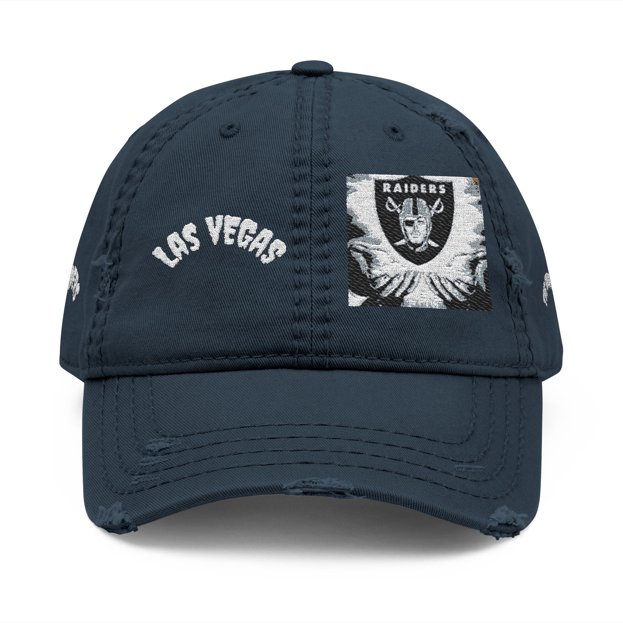 Las Vegas Distressed Dad Hat — Embroidered Vintage Baseball Cap