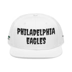 Embroidered Snapback Hat — Philadelphia Eagles Green Logo Cap