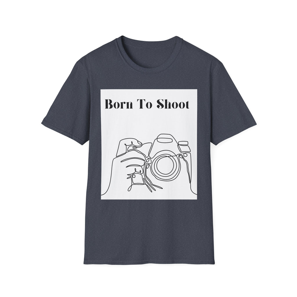 T-Shirt — "Born To Shoot" Camera Photography Tee