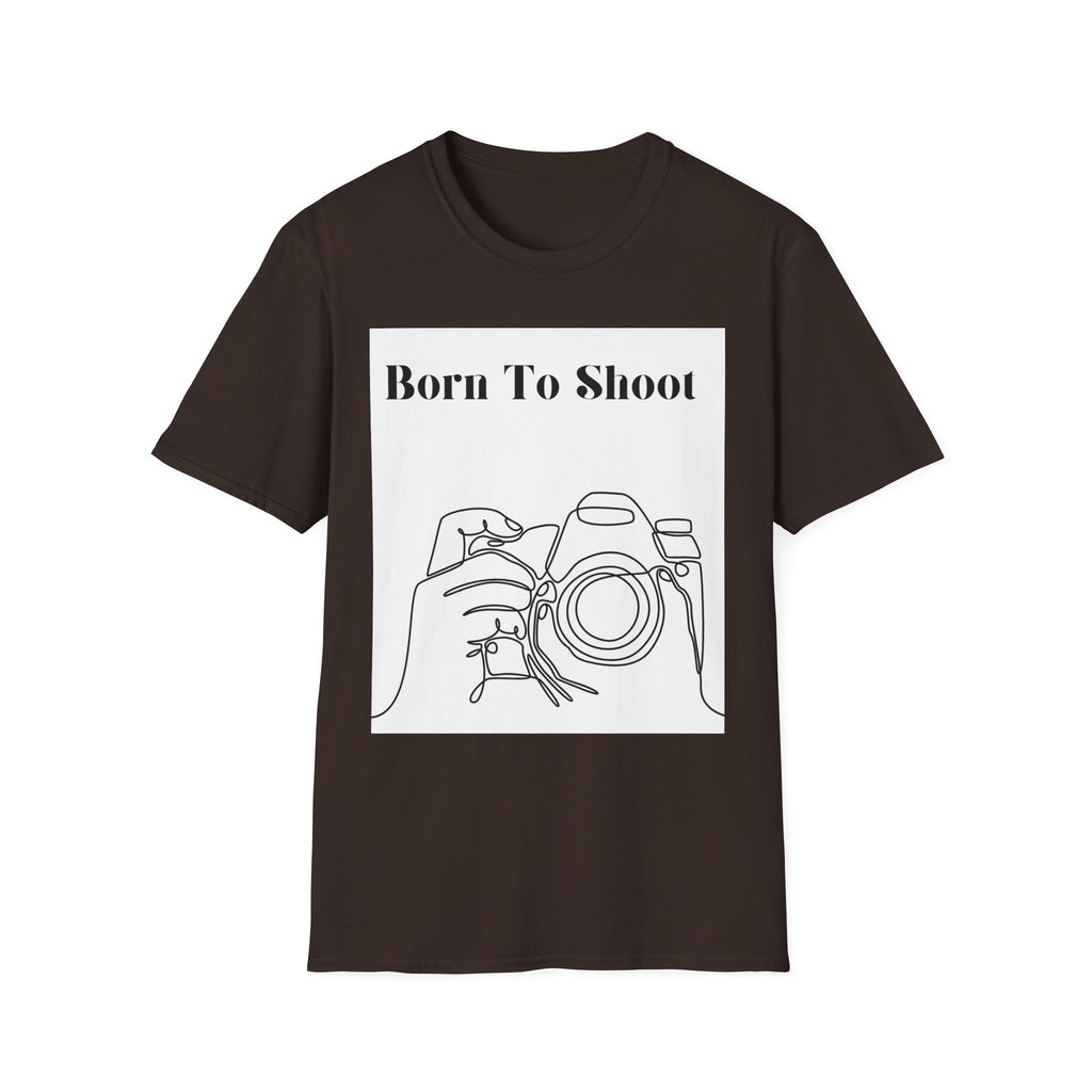 T-Shirt — "Born To Shoot" Camera Photography Tee