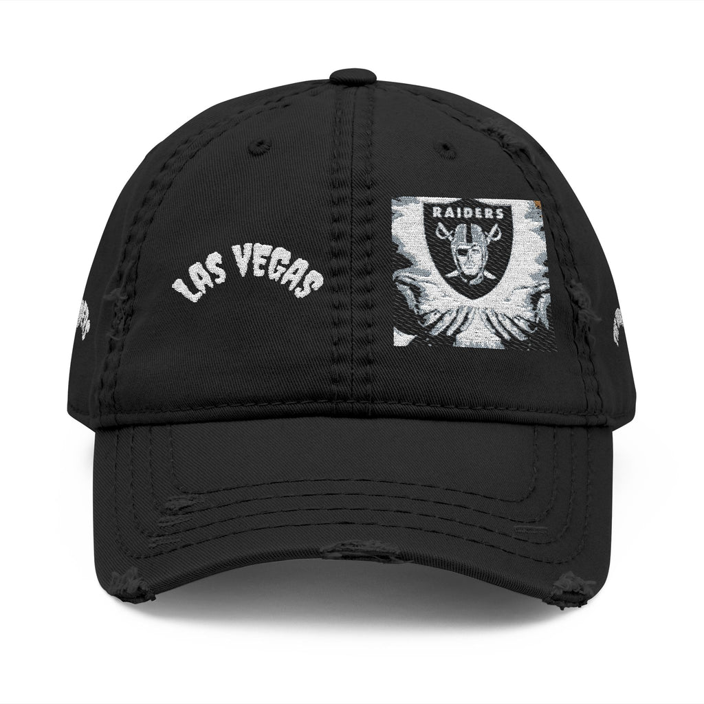 Las Vegas Distressed Dad Hat — Embroidered Vintage Baseball Cap