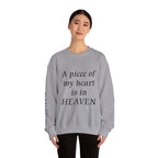 Crewneck Sweatshirt — “A Piece of My Heart is in Heaven / My Brother’s Keeper” Memorial Design