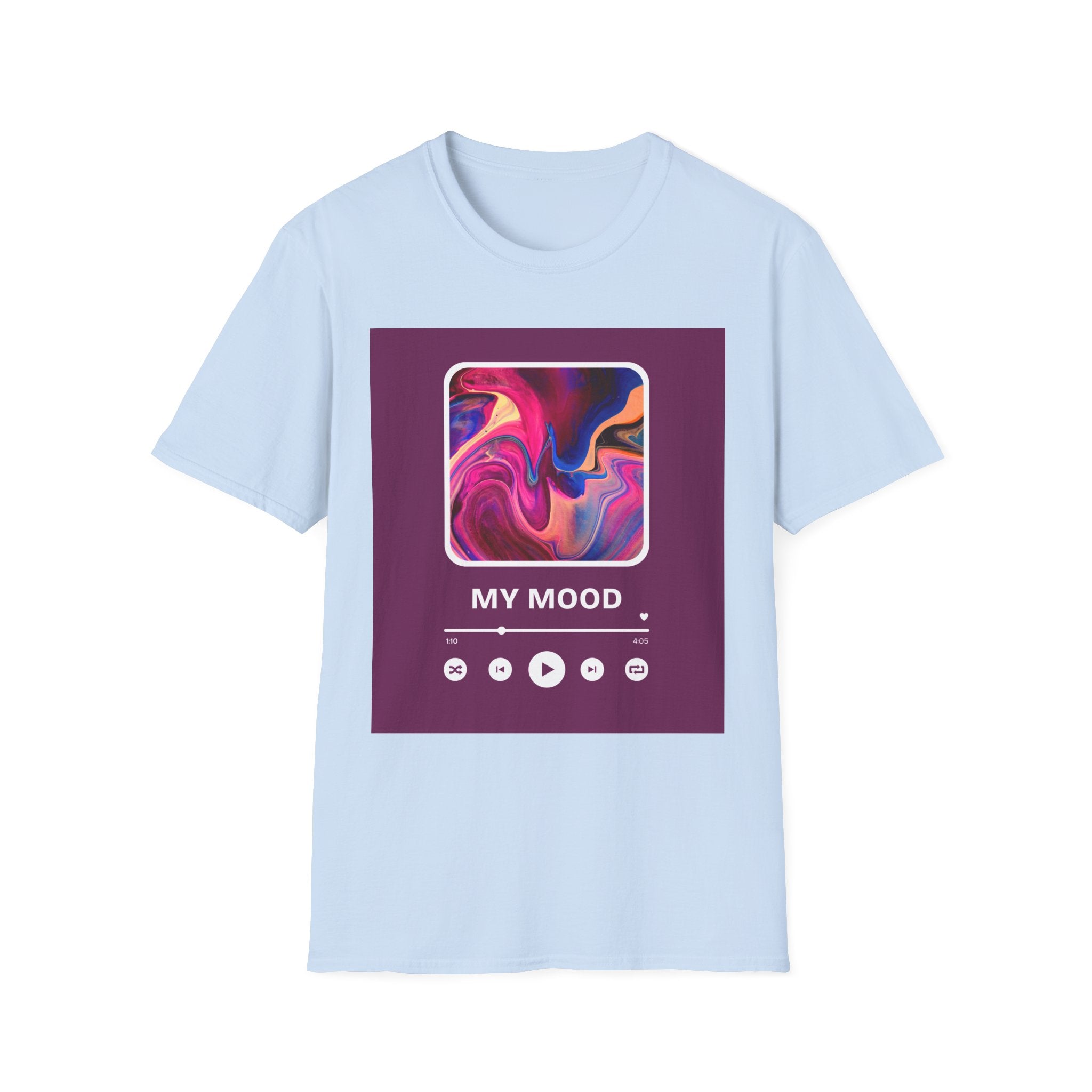 My Mood Music Player T-Shirt — Abstract Vibe Graphic Tee