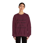 Crewneck Sweatshirt — “A Piece of My Heart is in Heaven / My Brother’s Keeper” Memorial Design