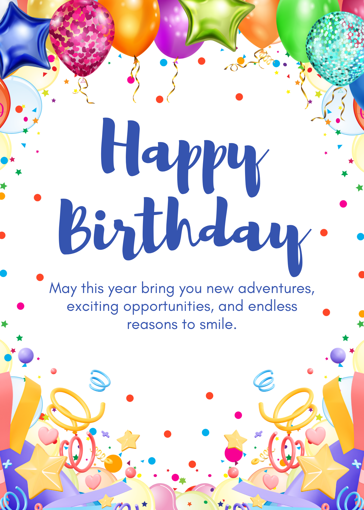 Birthday Card - Blank Inside