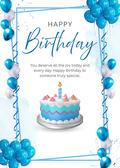 Birthday Card - Blank Inside