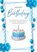Birthday Card - Blank Inside