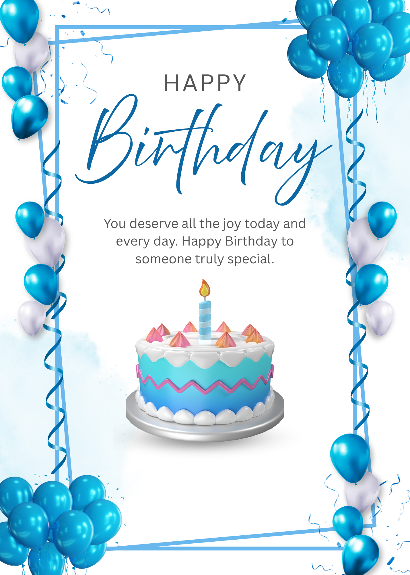 Birthday Card - Blank Inside